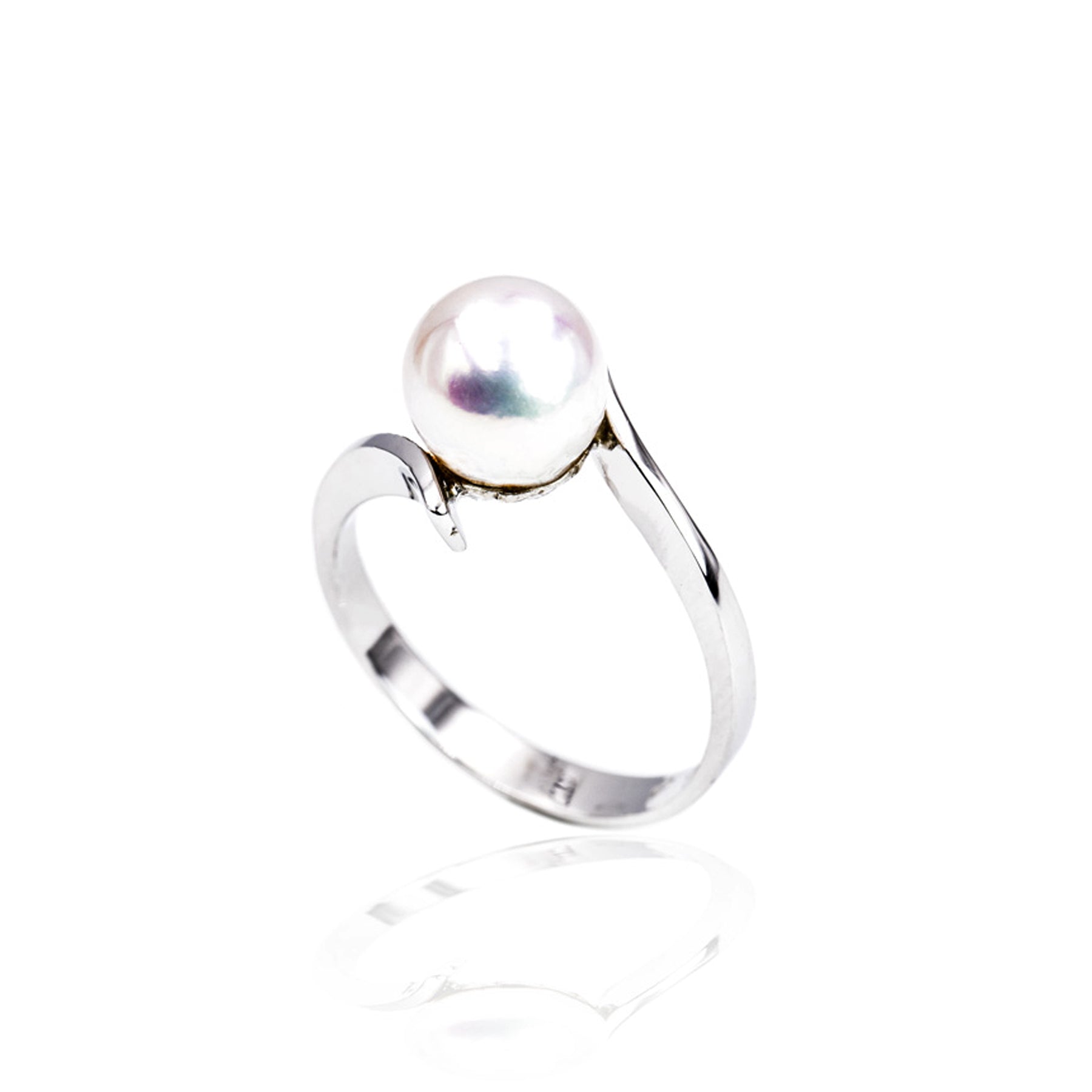 Anello Oro 18K con Perla Acqua Salata