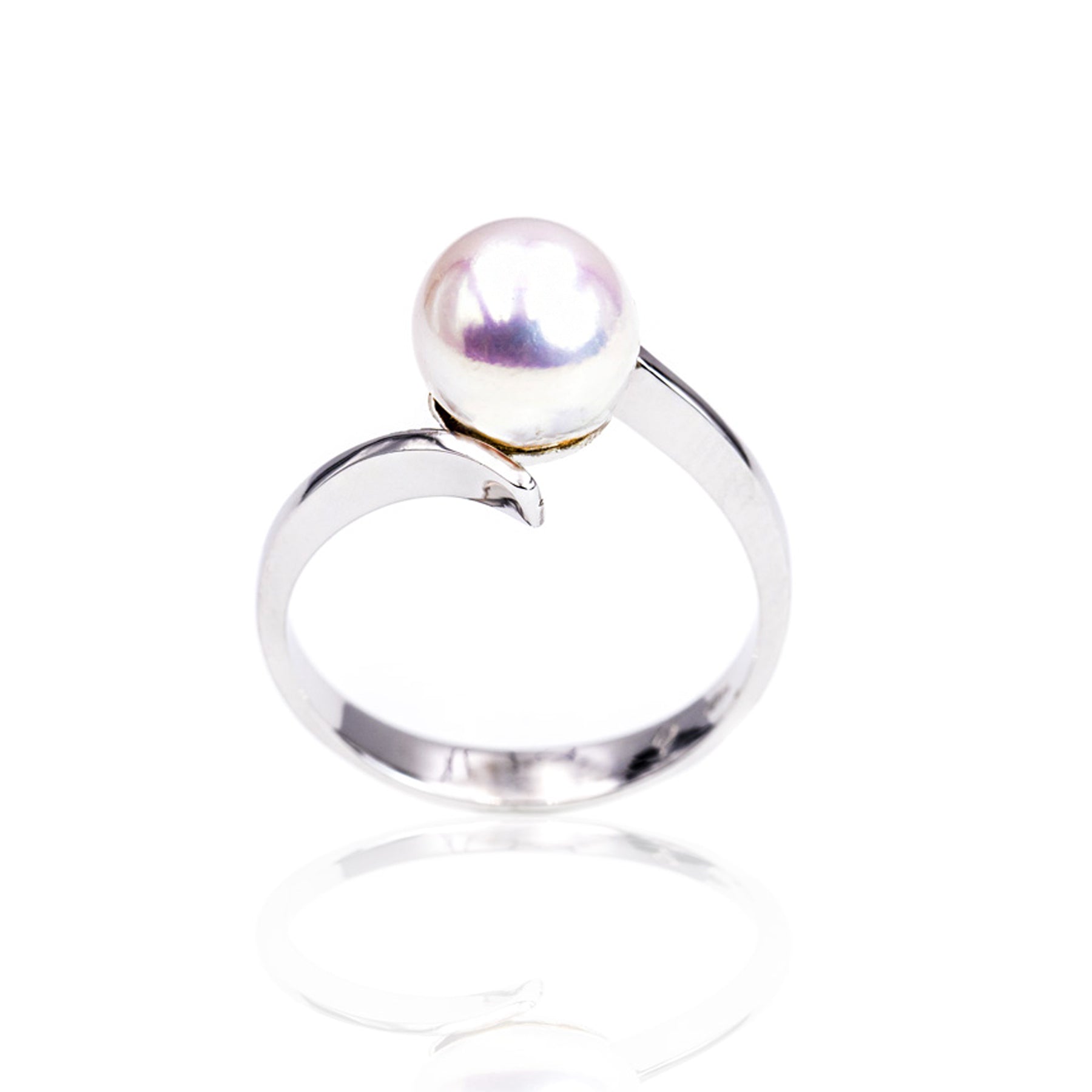 Anello Oro 18K con Perla Acqua Salata