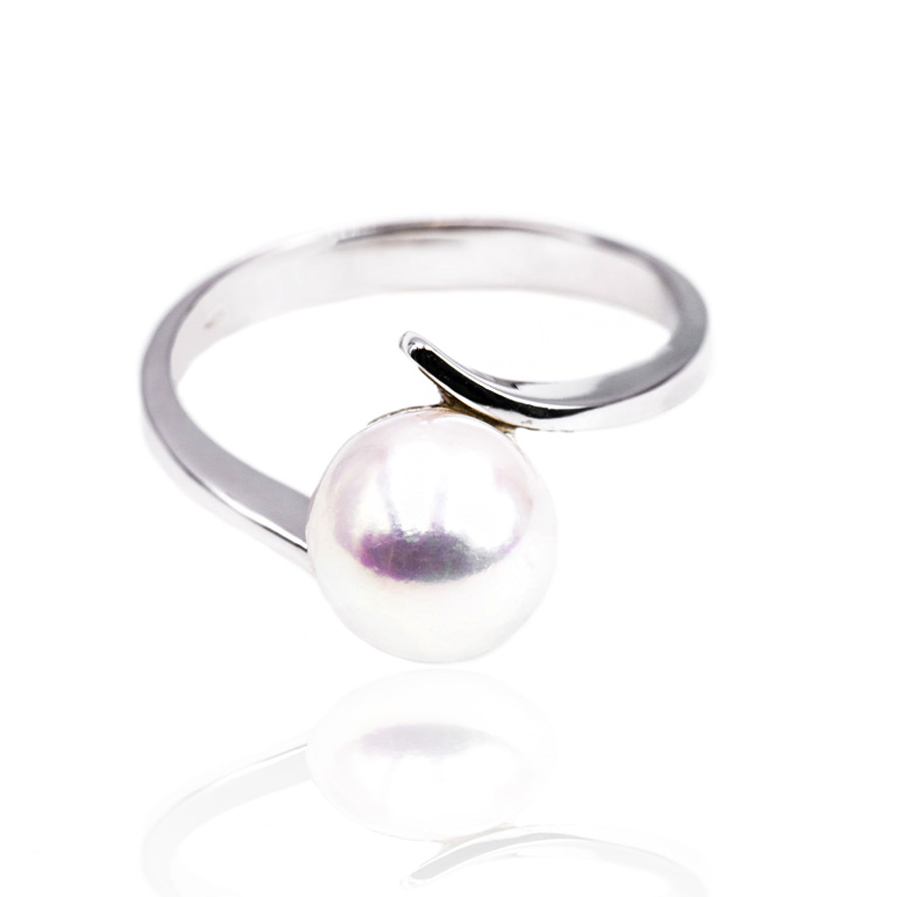 Anello Oro 18K con Perla Acqua Salata