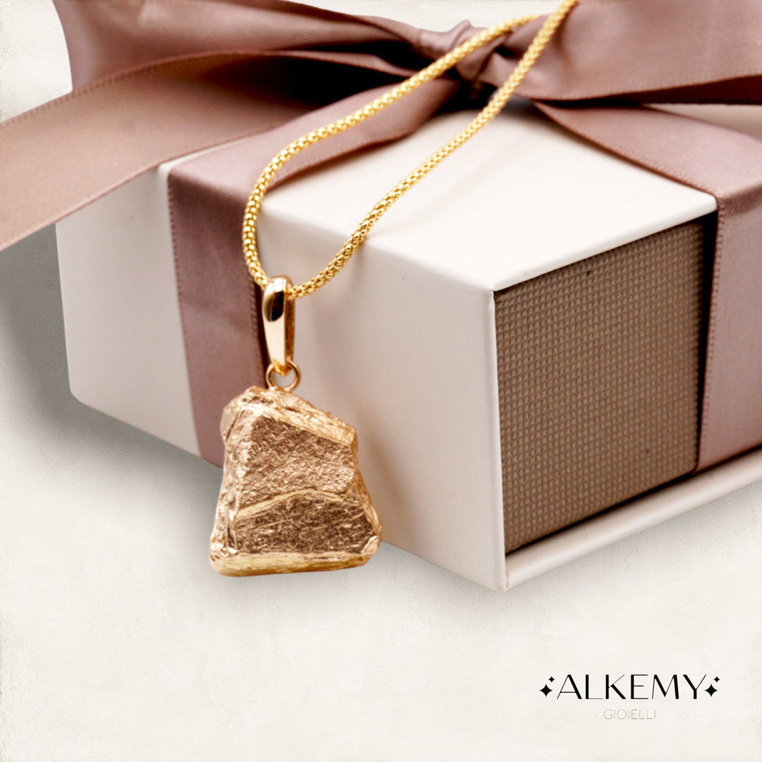 Collana Pepita in Argento placcata in Oro Giallo 18K