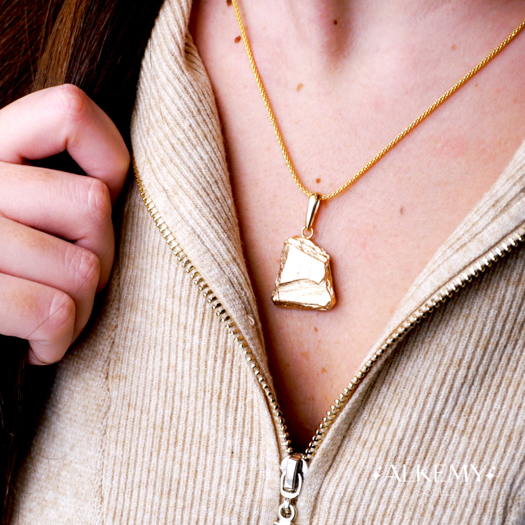 Collana Pepita in Argento placcata in Oro Giallo 18K