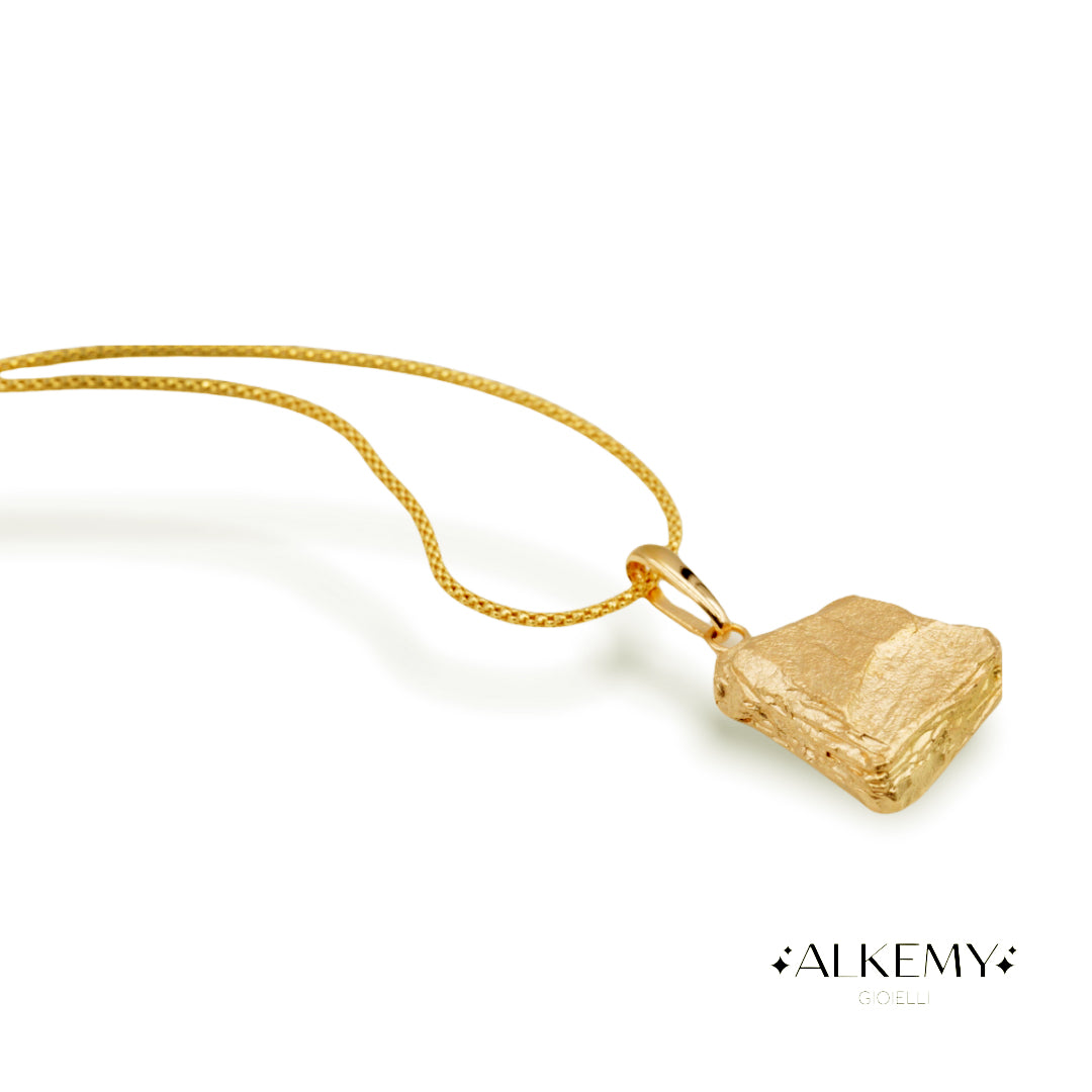 Collana Pepita in Argento placcata in Oro Giallo 18K