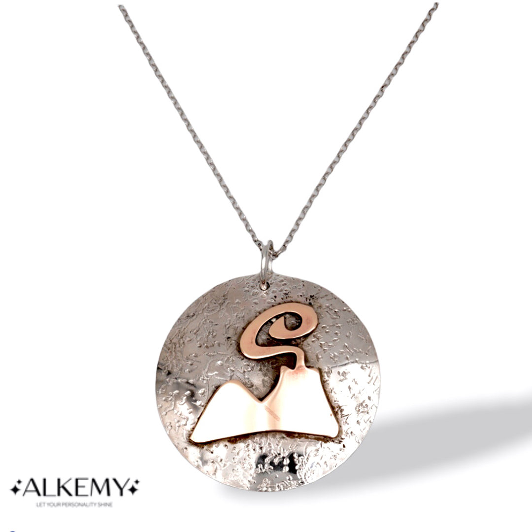 Collana "Medaglione Vesuvio" in Argento 925 – Omaggio alla città di Napoli