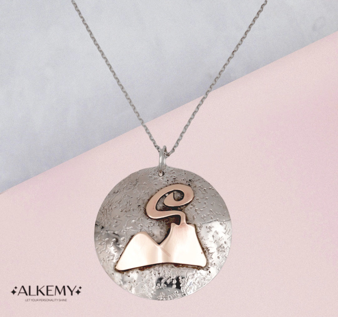 Collana "Medaglione Vesuvio" in Argento 925 – Omaggio alla città di Napoli