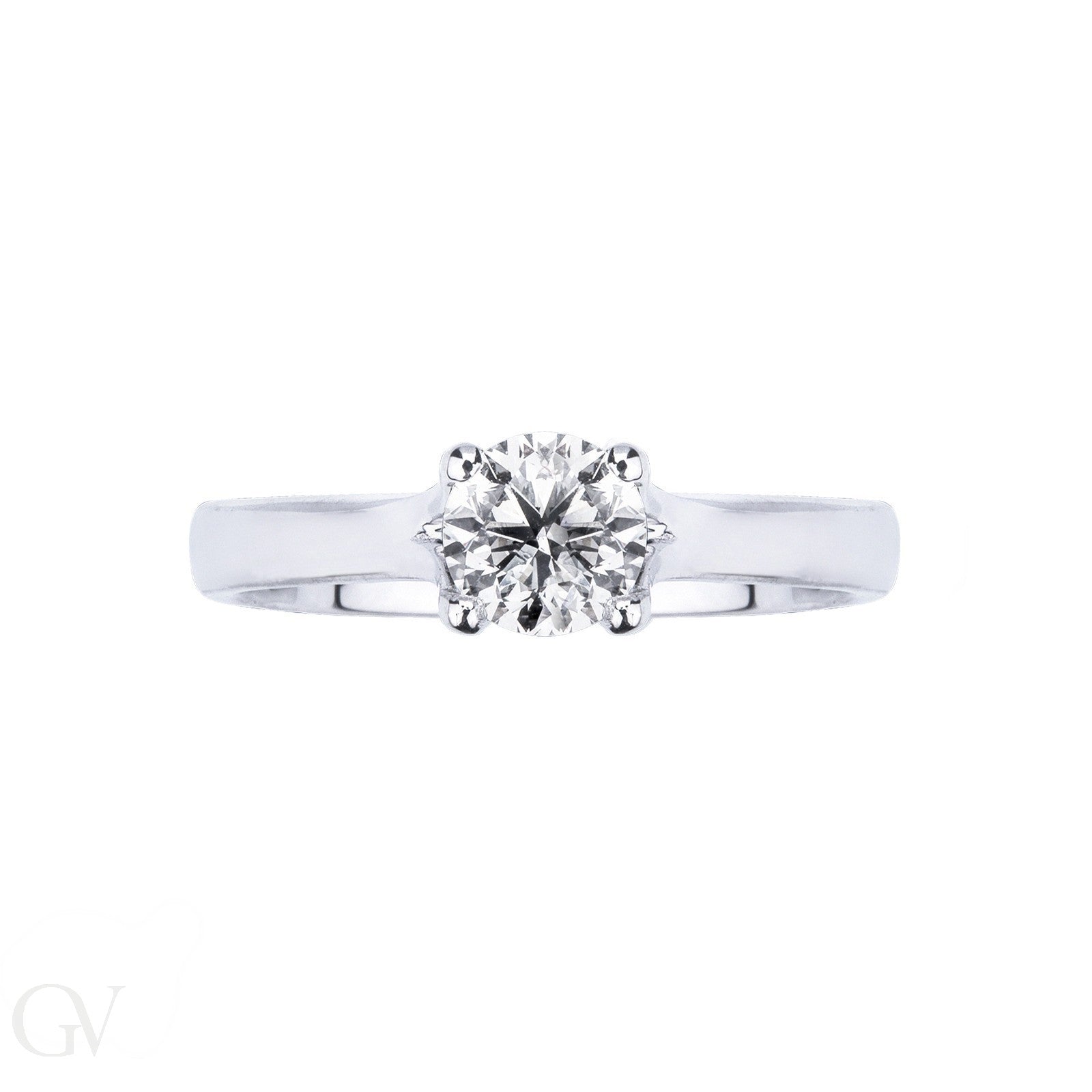 Anello Solitario con Diamante Naturale 0,40 G color Vvs 1