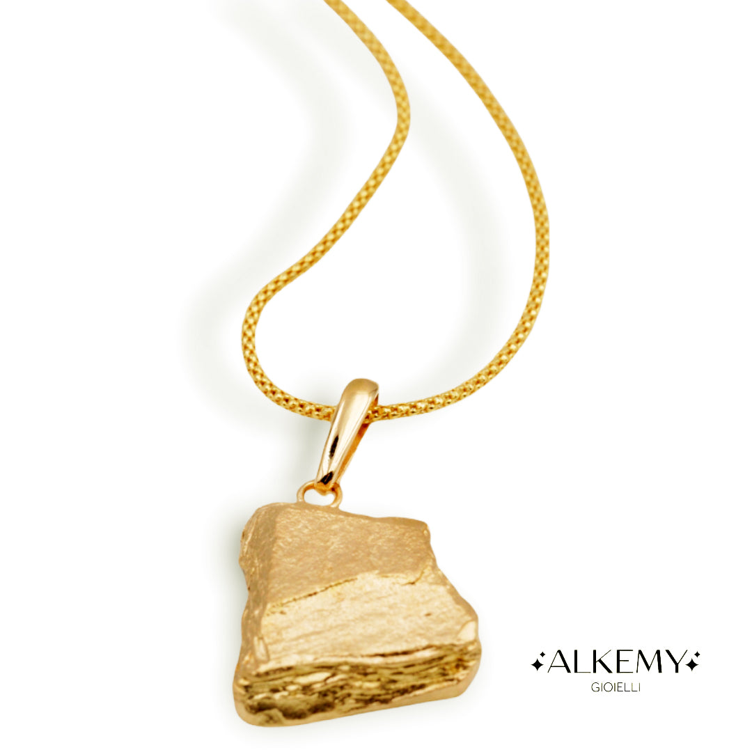 Collana Pepita in Argento  placcata in Oro Giallo 18K